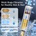 Filtered Shower Head with Handheld, High Pressure 4 Spray Shower Heads with Filters, Anti-clog Silicone Nozzles for Hard Water Showerhead, Built-in Power Wash to Clean Tub/Tile /Pets