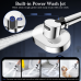 Filtered Shower Head with Handheld, High Pressure 4 Spray Shower Heads with Filters, Anti-clog Silicone Nozzles for Hard Water Showerhead, Built-in Power Wash to Clean Tub/Tile /Pets