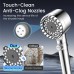 Ion Drops Filtered Shower Head with Handheld, High Pressure 4 Spray Modes & ON/OFF Switch Shower Heads with Filters (2-pack) for Hard Water - Remove Chlorine， Reduce Dry, Itchy Skin & Hair